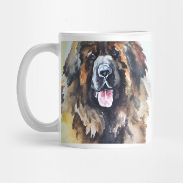 Leonberger Watercolor - Dog Lovers by Edd Paint Something